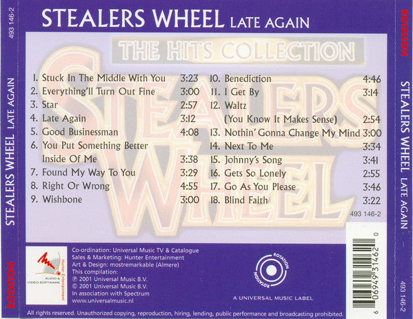 Stealers Wheel : Late Again - The Hits Collection (CD, Comp)