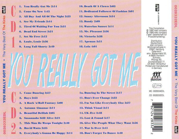 The Kinks : You Really Got Me • The Very Best Of The Kinks (2xCD, Comp)
