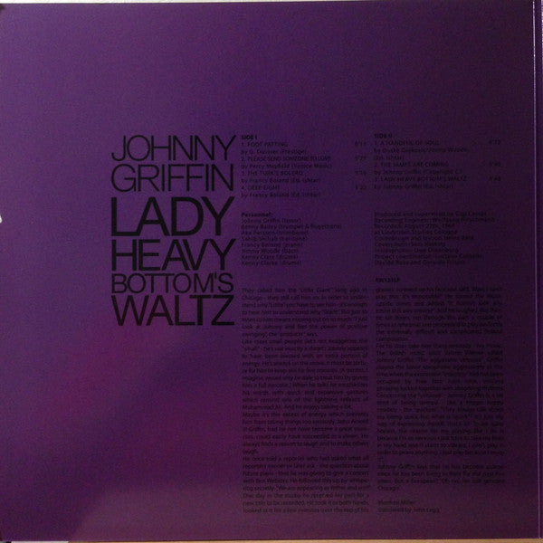 Johnny Griffin : Lady Heavy Bottom's Waltz (LP, Album, RE, Gat)