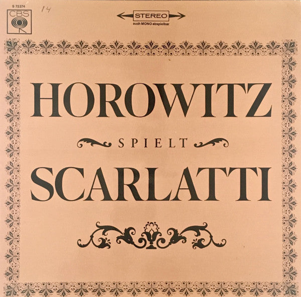 Vladimir Horowitz Spielt Domenico Scarlatti : Horowitz Spielt Scarlatti (LP, RE)