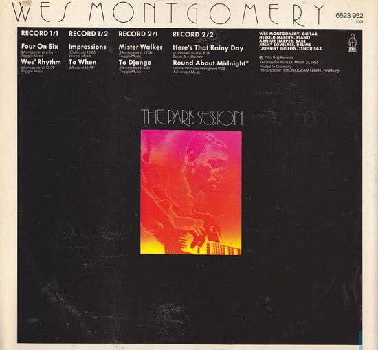 Wes Montgomery : The Paris Session (2xLP, Album)