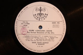 Eddie "Lockjaw" Davis : The Rarest Sessions Of The 40's (LP, Comp, Mono)