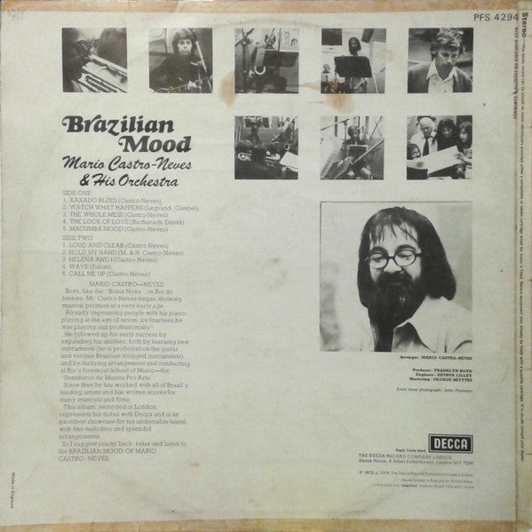Mario Castro-Neves & His Orchestra : Brazilian Mood (LP, Album)