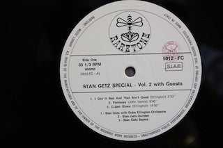 Stan Getz With Guests As Duke Ellington And His Orchestra / Dizzy Gillespie / Ray Brown : Stan Getz Special-Vol.2 (LP, Comp, Mono)