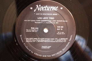 The Lou Levy Trio* : The Lou Levy Trio (LP, Album, RE)