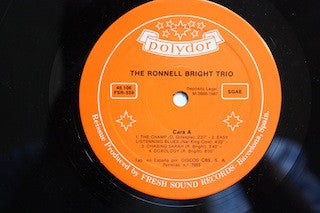 The Ronnell Bright Trio : The Ronnell Bright Trio (LP, Album, RE)