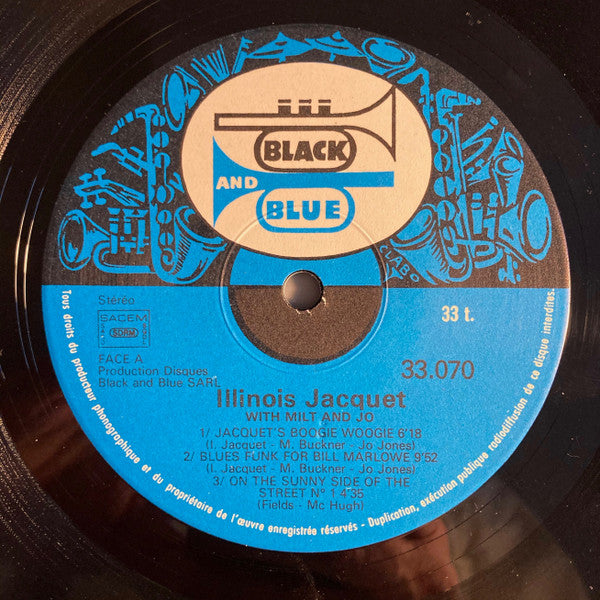 Illinois Jacquet : Illinois Jacquet With Milt And Jo (LP, Album)