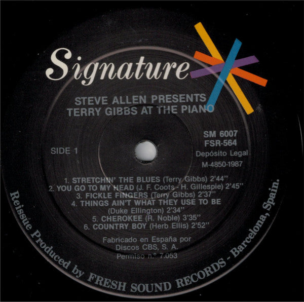 Steve Allen (3) Presents Terry Gibbs : At The Piano (LP, Album, RE)