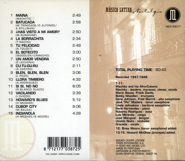 Machito & His Afro-Cubans : Blen, Blen, Blen (CD, Comp)