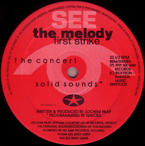 The Melody : First Strike (12")