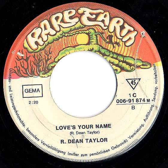 R. Dean Taylor : Indiana Wants Me (7", Single)