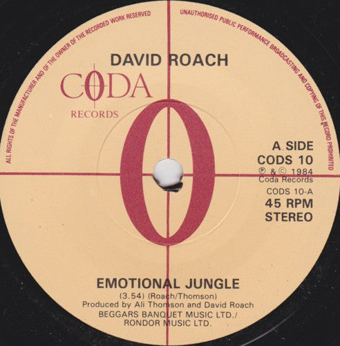 David Roach : Emotional Jungle (7", Single)
