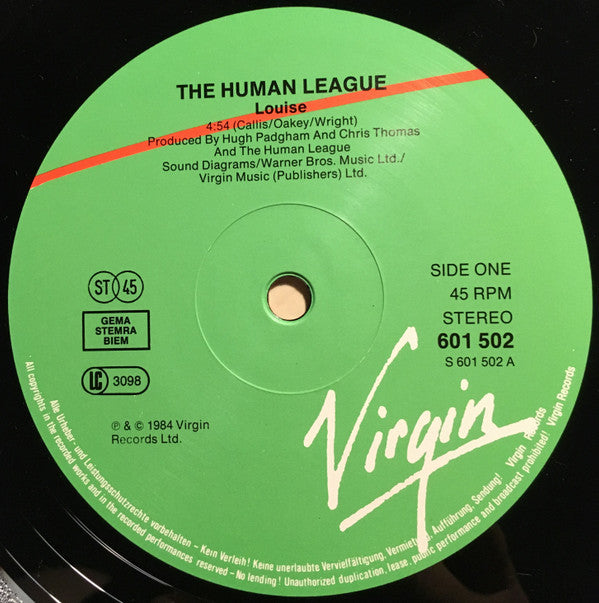Human League* : Louise (12", Maxi)