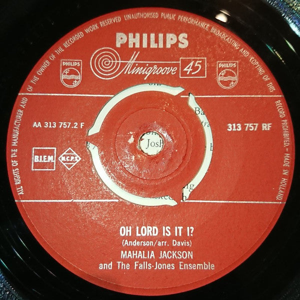 Mahalia Jackson And The Falls-Jones Ensemble : God Is So Good (7", Single)