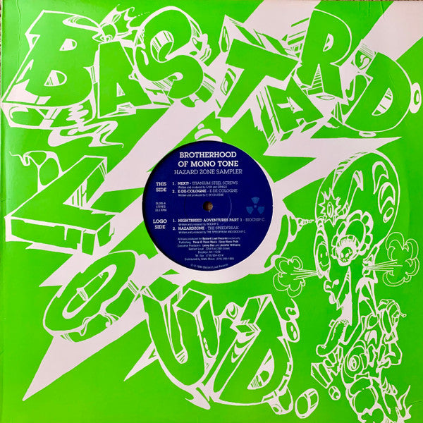 Various : Brotherhood Of Mono Tone - Hazard Zone Sampler (12")