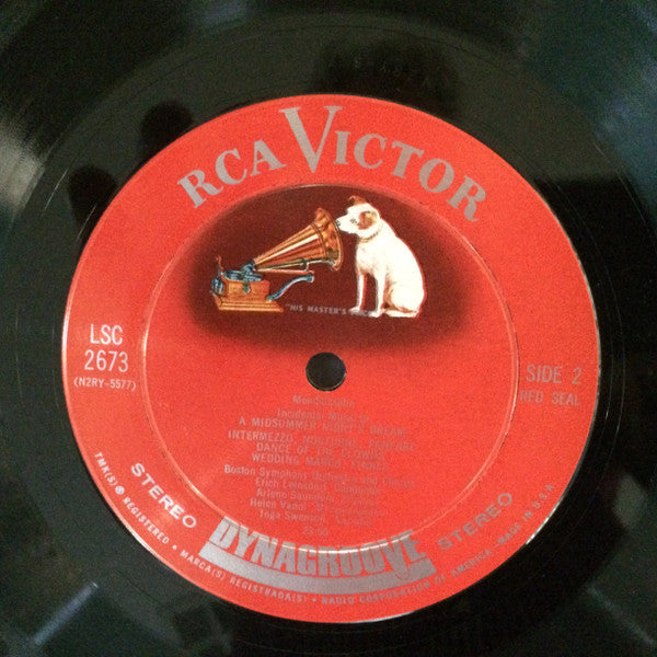 Felix Mendelssohn-Bartholdy, Boston Symphony Orchestra / Erich Leinsdorf : Incidental Music To A Midsummer Night's Dream (LP, Album)