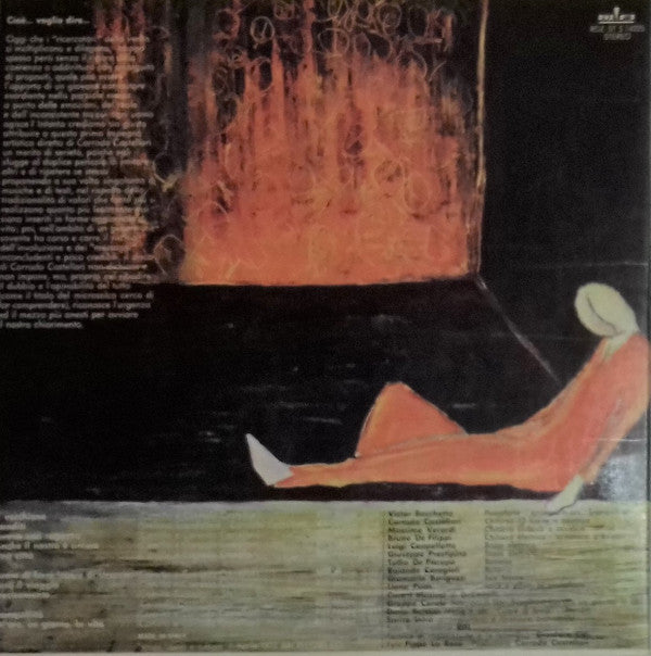 Corrado Castellari : Cioè... Voglio Dire... (LP, Album, Gat)