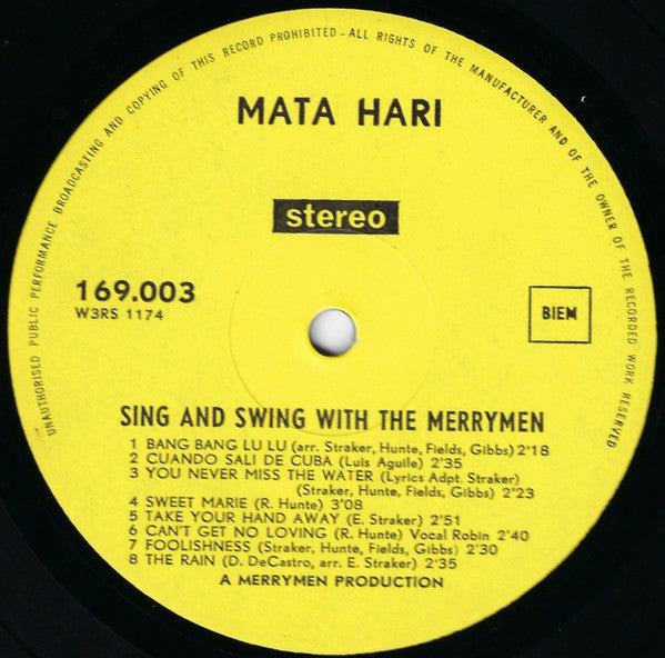 The Merrymen : Sing And Swing With The Merrymen (LP, Album, RE)