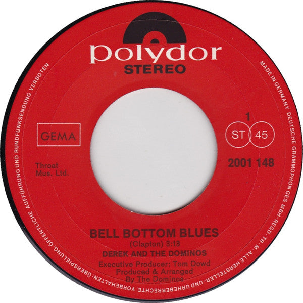 Derek & The Dominos : Bell Bottom Blues (7", Single)