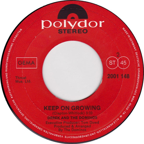 Derek & The Dominos : Bell Bottom Blues (7", Single)