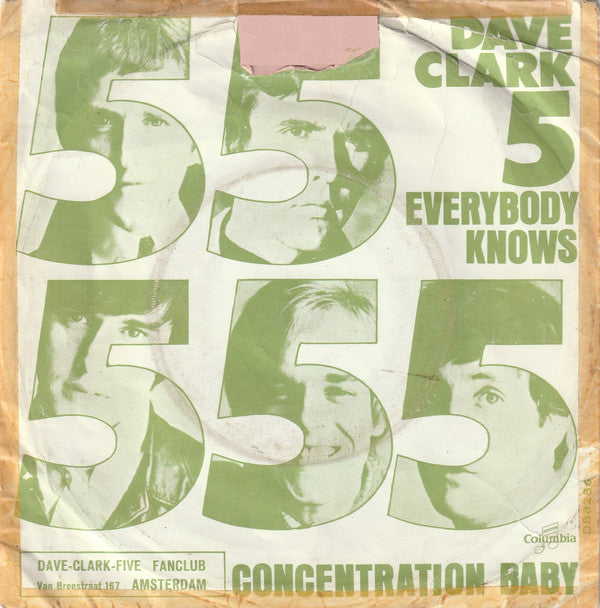 The Dave Clark Five : Everybody Knows / Concentration Baby (7", Single)
