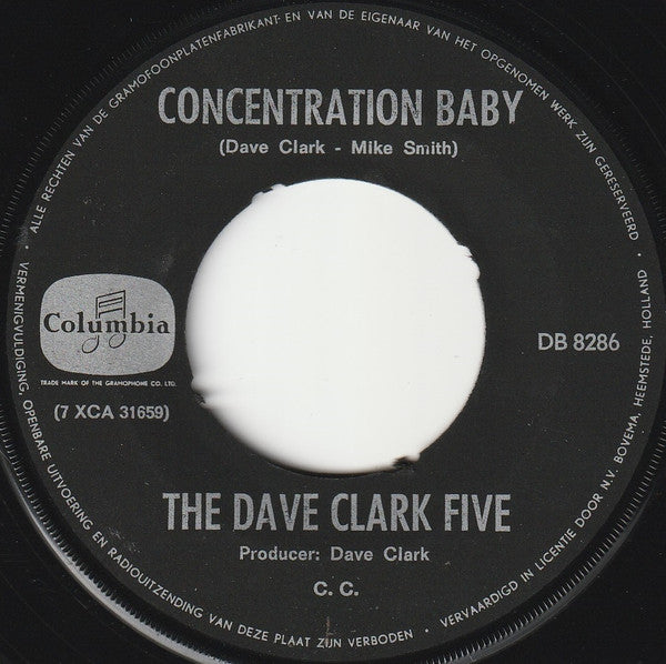 The Dave Clark Five : Everybody Knows / Concentration Baby (7", Single)