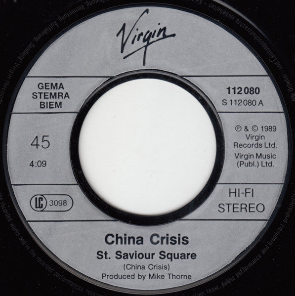 China Crisis : Saint Saviour Square (7", Single)