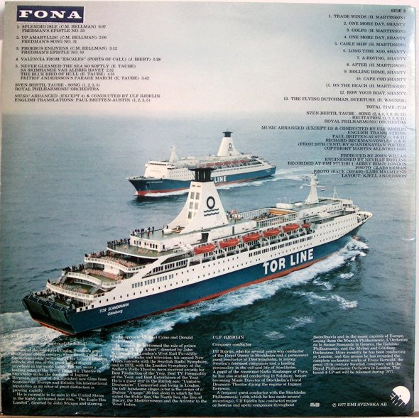 Sven-Bertil Taube / Ulf Björlin & Royal Philharmonic Orchestra : A Swedish Musical Odyssey (LP, Album)