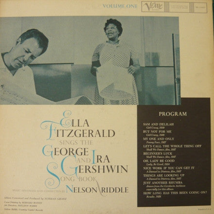 Ella Fitzgerald : Sings The George And Ira Gershwin Song Book - Volume One (LP, Album, Mono, Gat)