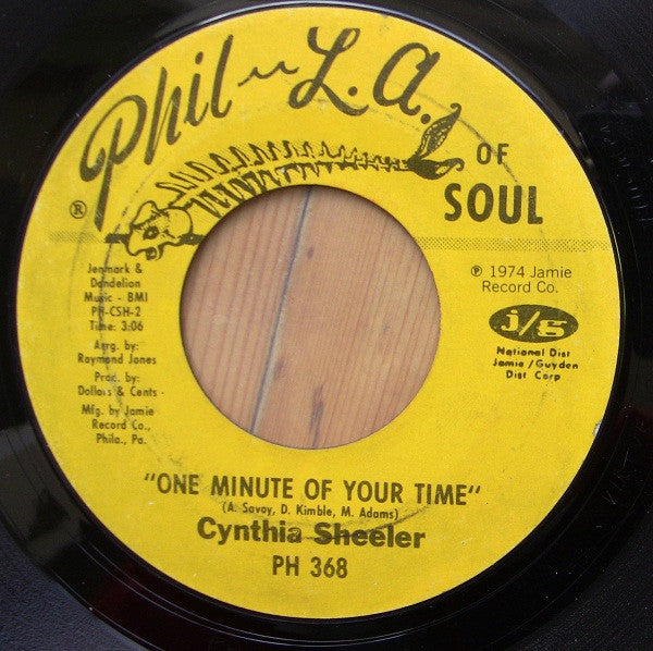 Cynthia Sheeler : Nobody Wins / One Minute Of Your Time (7")
