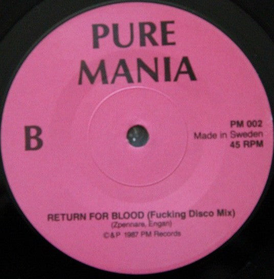 Pure Mania : One Step Ahead (7")