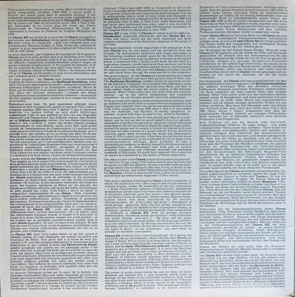 Heitor Villa-Lobos - Orchestre Philharmonique De Liège, Pierre Bartholomée : Chôros XII (LP)