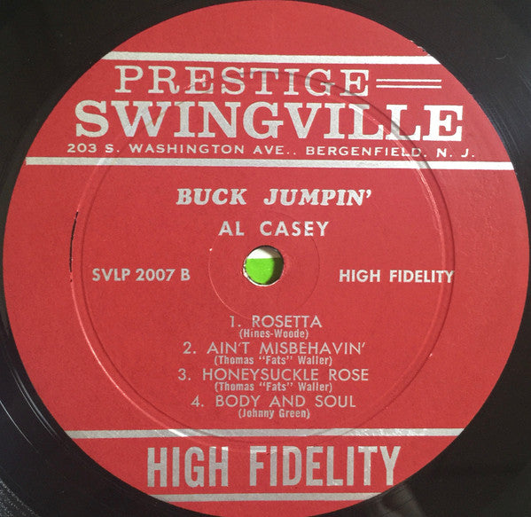Al Casey : Buck Jumpin' (LP, Album, Mono)