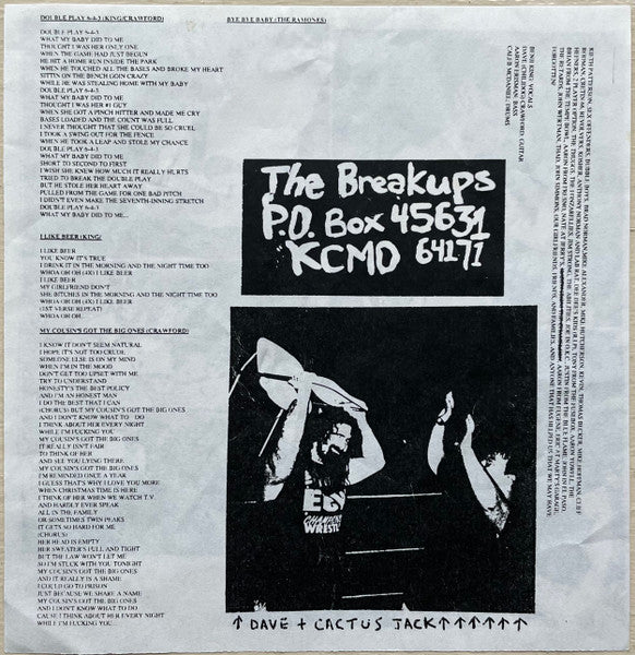Breakups : The Songs May Last A Minute And A Half... (7")