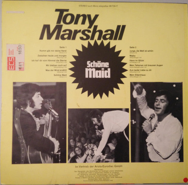 Tony Marshall : Schöne Maid (LP, Album)