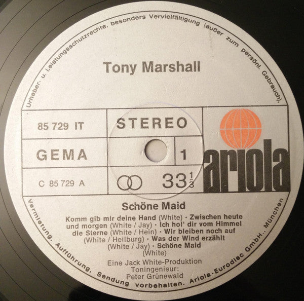 Tony Marshall : Schöne Maid (LP, Album)