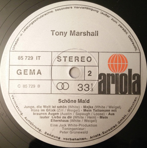 Tony Marshall : Schöne Maid (LP, Album)
