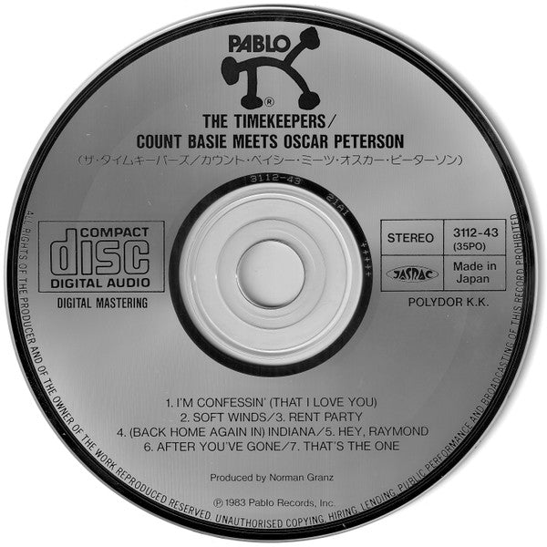 Count Basie Meets Oscar Peterson : The Timekeepers (CD, Album)