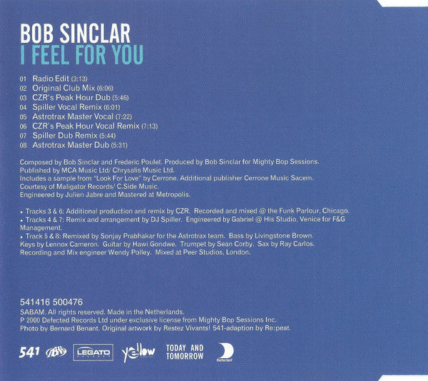 Bob Sinclar : I Feel For You (CD, Maxi)