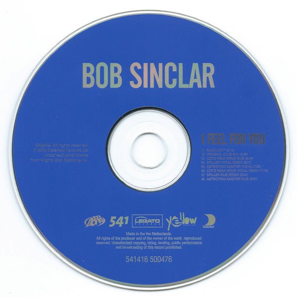 Bob Sinclar : I Feel For You (CD, Maxi)