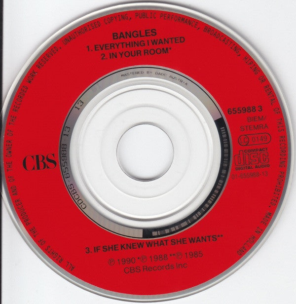 Bangles : Everything I Wanted (CD, Mini, Maxi)