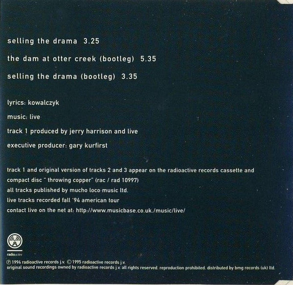 Live : Selling The Drama (CD, Single)
