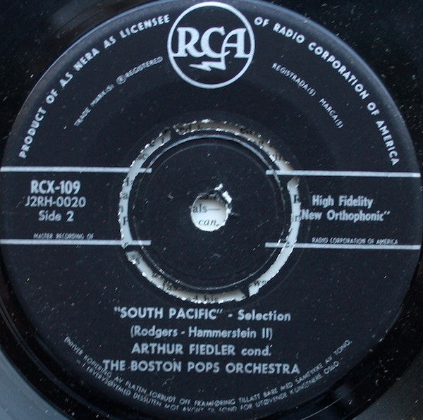 Boston Pops Orchestra, Arthur Fiedler : My Fair Lady (7", EP, Mono, 4 p)