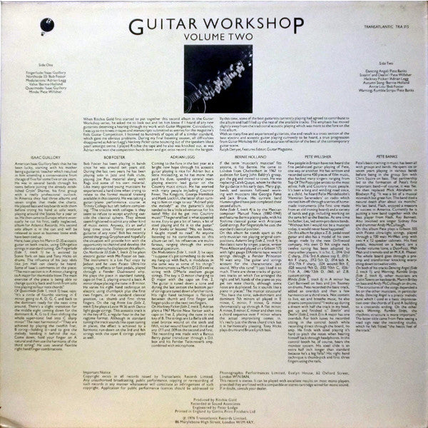Various : Guitar Workshop Volume Two (LP, Album)