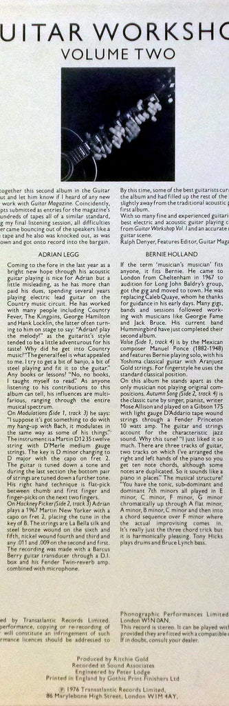 Various : Guitar Workshop Volume Two (LP, Album)