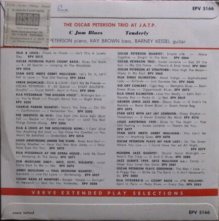 The Oscar Peterson Trio : At JATP (7", EP, Mono)