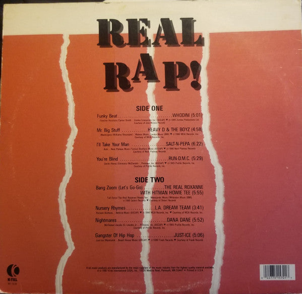 Various : Real Rap! (LP, Comp)
