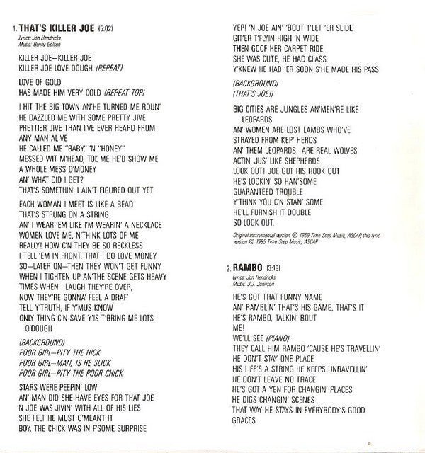 The Manhattan Transfer : Vocalese (CD, Album)