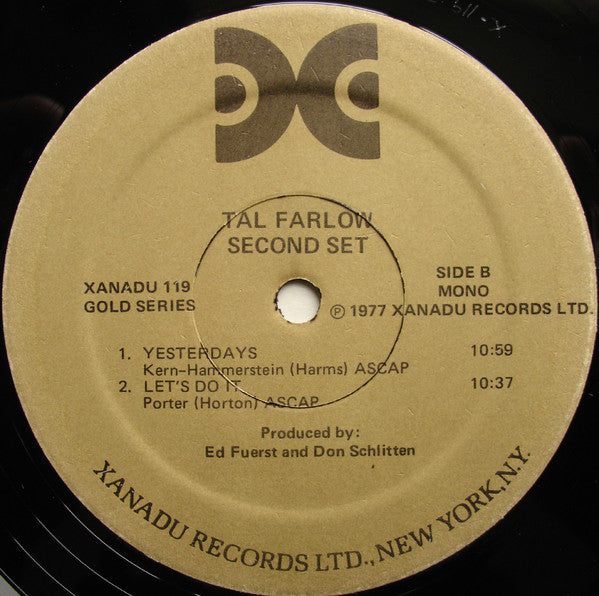 Tal Farlow : Second Set (LP, Album, Mono)