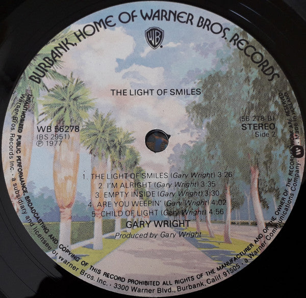Gary Wright : The Light Of Smiles (LP, Album)